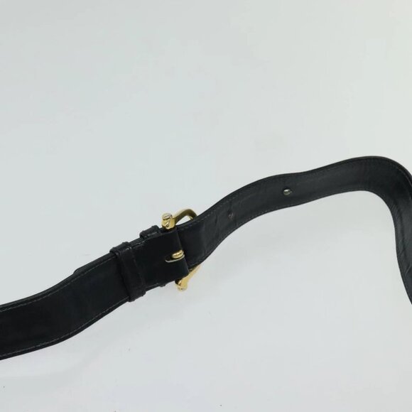 CELINE C Sulky Shoulder Bag Canvas Navy Gold - Picture 14 of 16